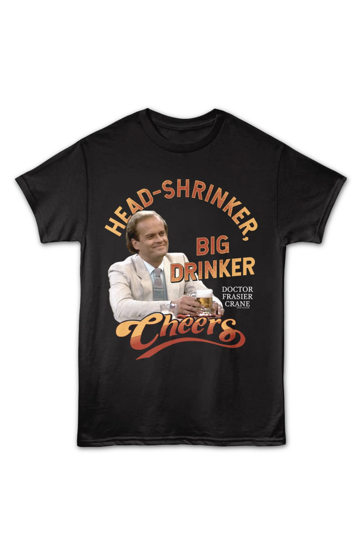 Head Shrinker Big Drinker Cheers T-Shirt - Image 2