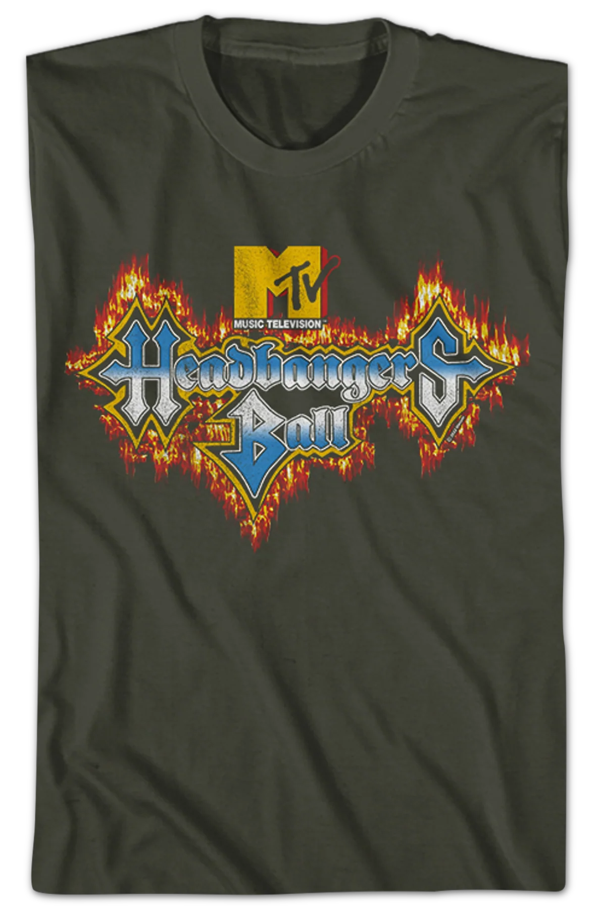 Headbangers Ball Flaming Logo MTV Shirt - Image 2