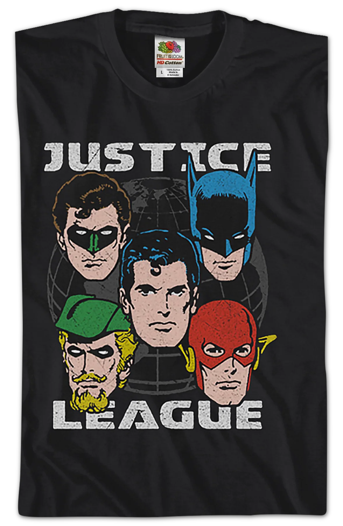 Heads of Justice League DC Comics T-Shirt - Image 2