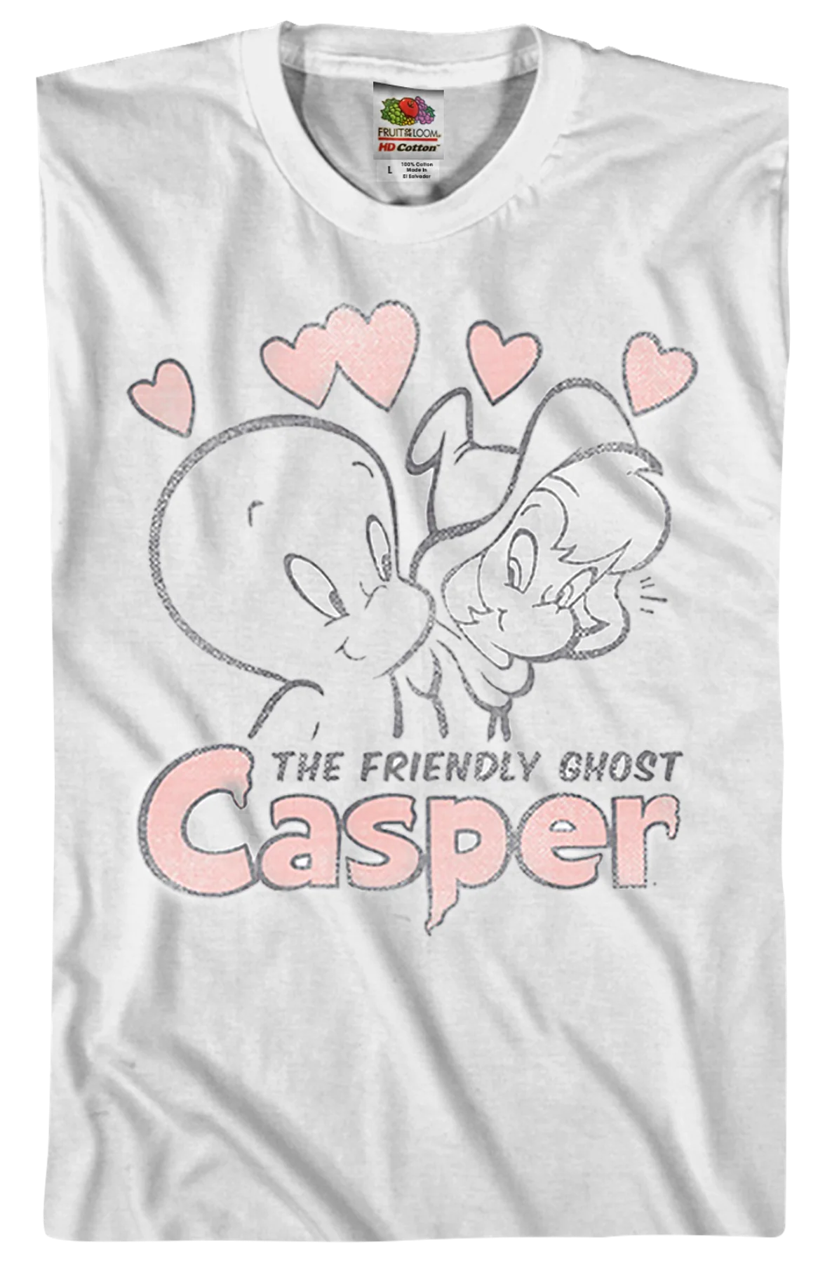 Hearts Casper the Friendly Ghost T-Shirt - Image 2