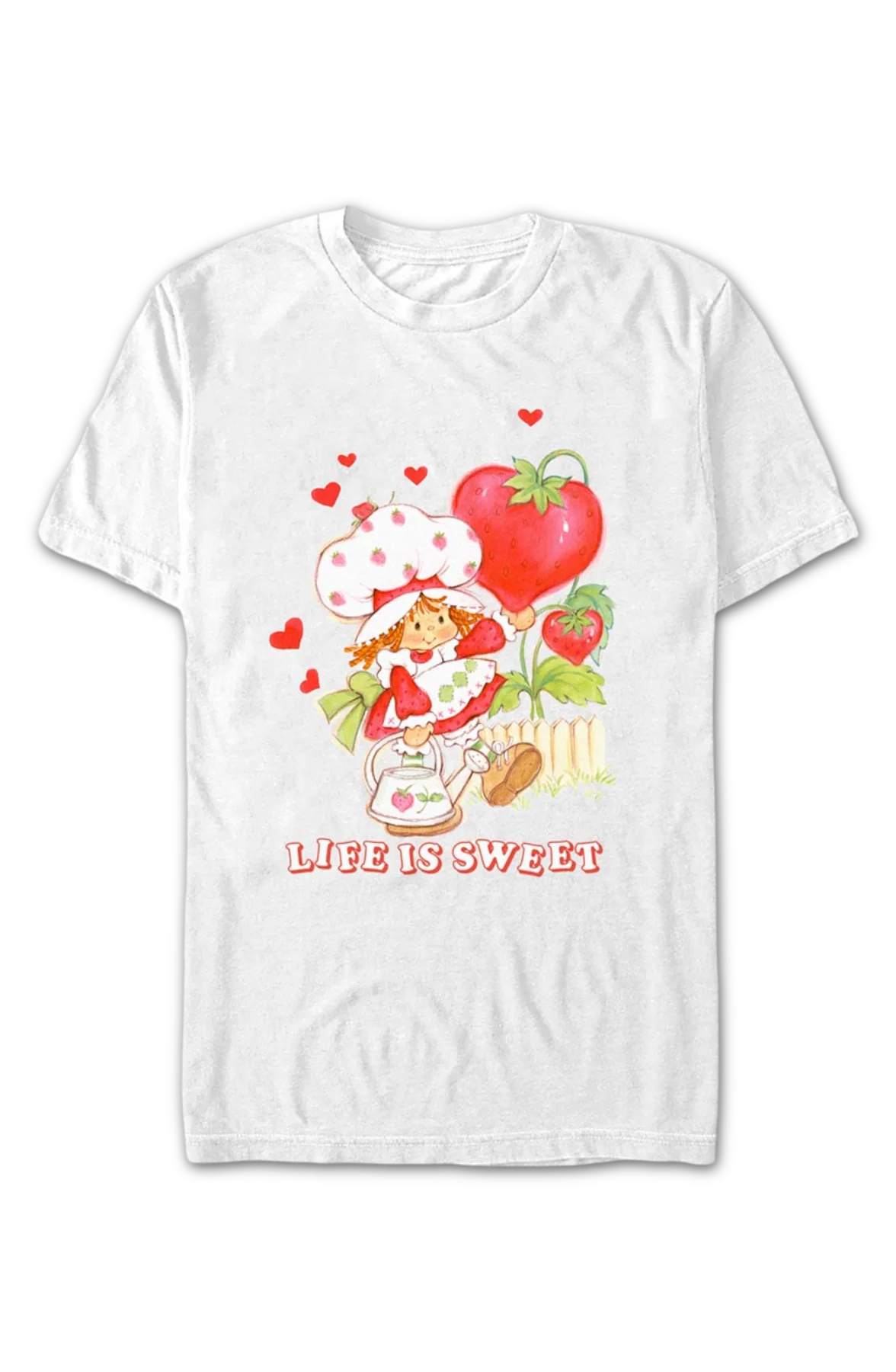 Hearts Life Is Sweet Strawberry Shortcake T-Shirt - Image 2