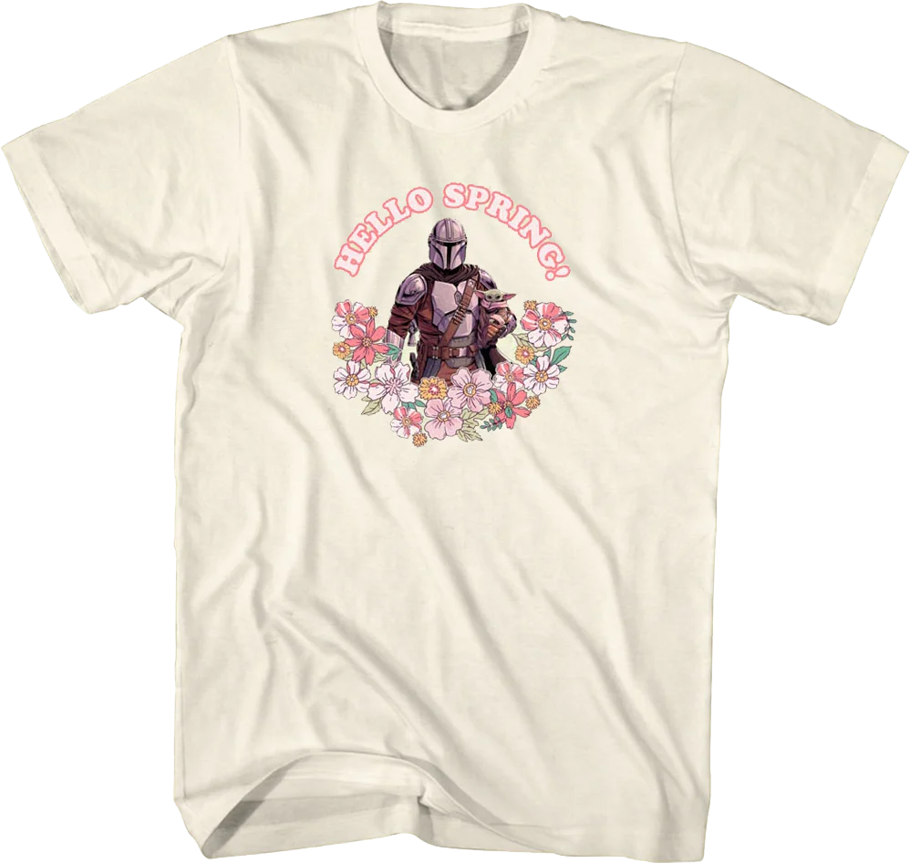 Hello Spring Mandalorian Star Wars T-Shirt