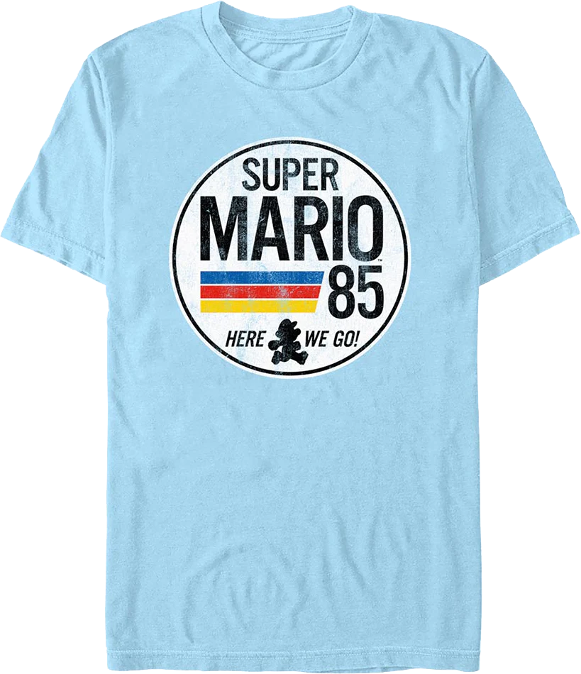 Here We Go Super Mario '85 Nintendo T-Shirt