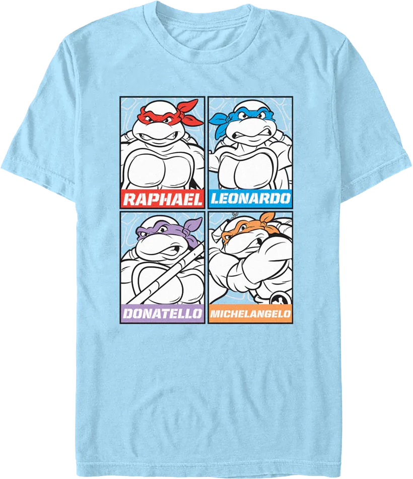 Heroes In A Half Shell Panels Teenage Mutant Ninja Turtles T-Shirt