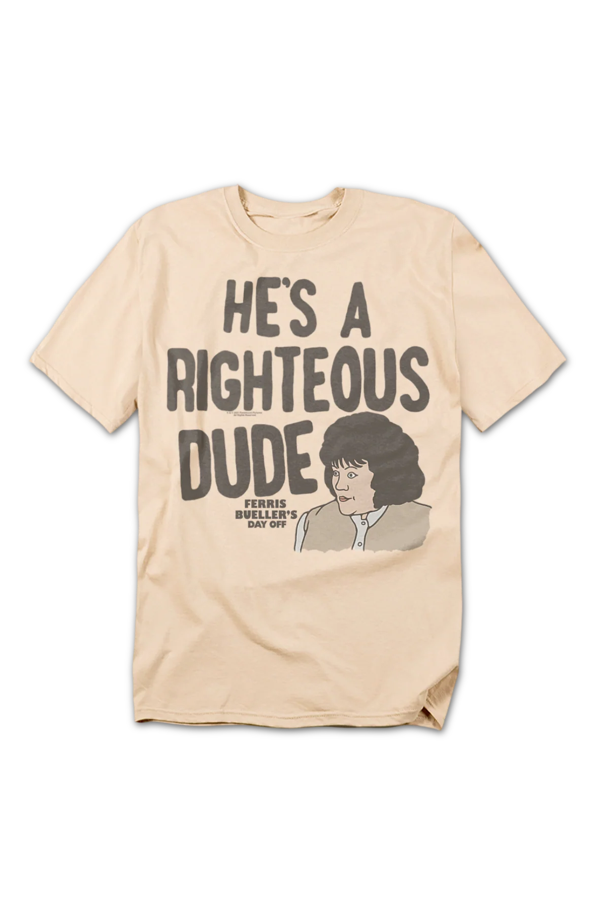He's A Righteous Dude Sketch Ferris Bueller's Day Off T-Shirt - Image 2