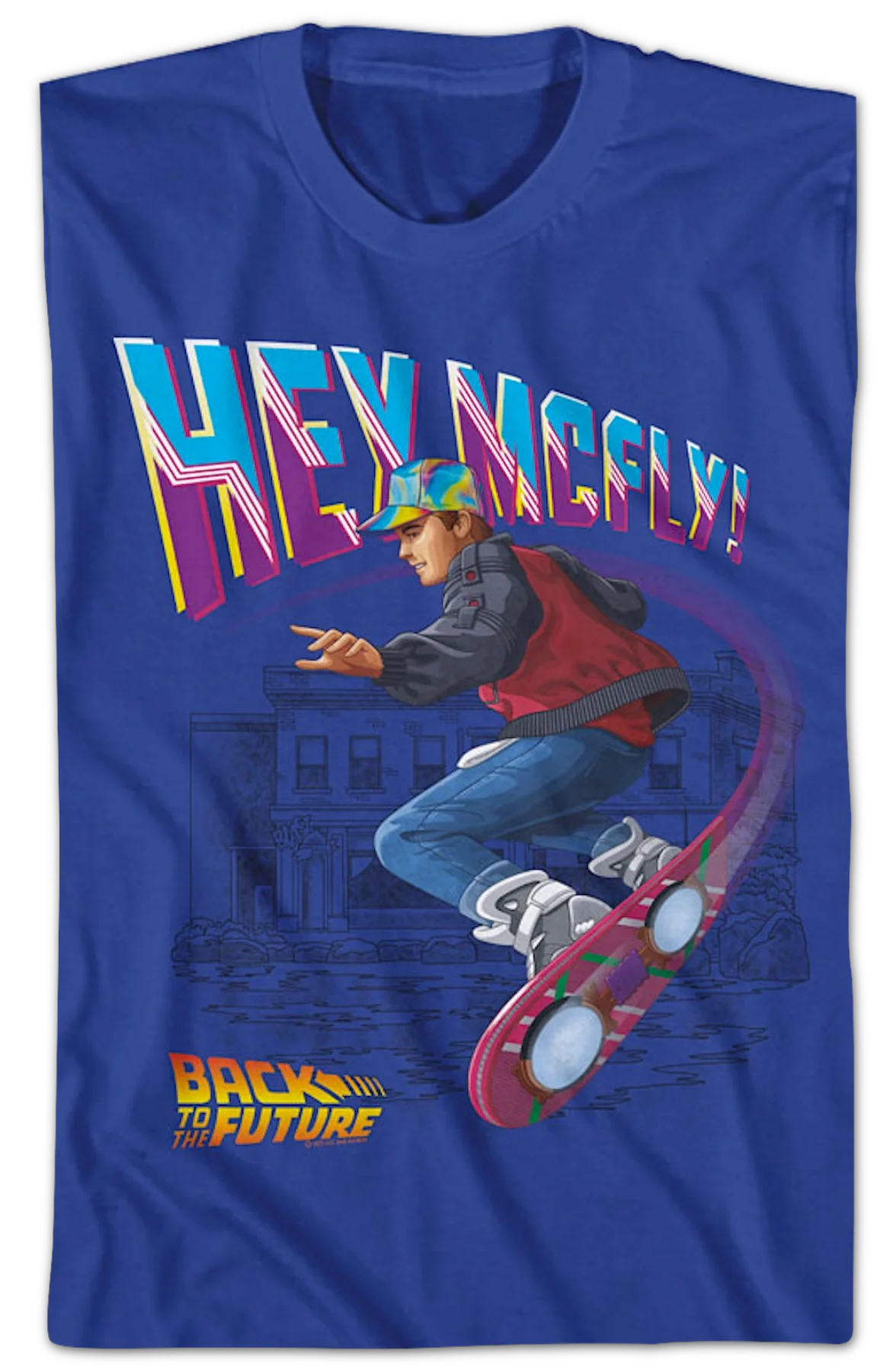 Hey McFly Hoverboard Back To The Future T-Shirt - Image 2