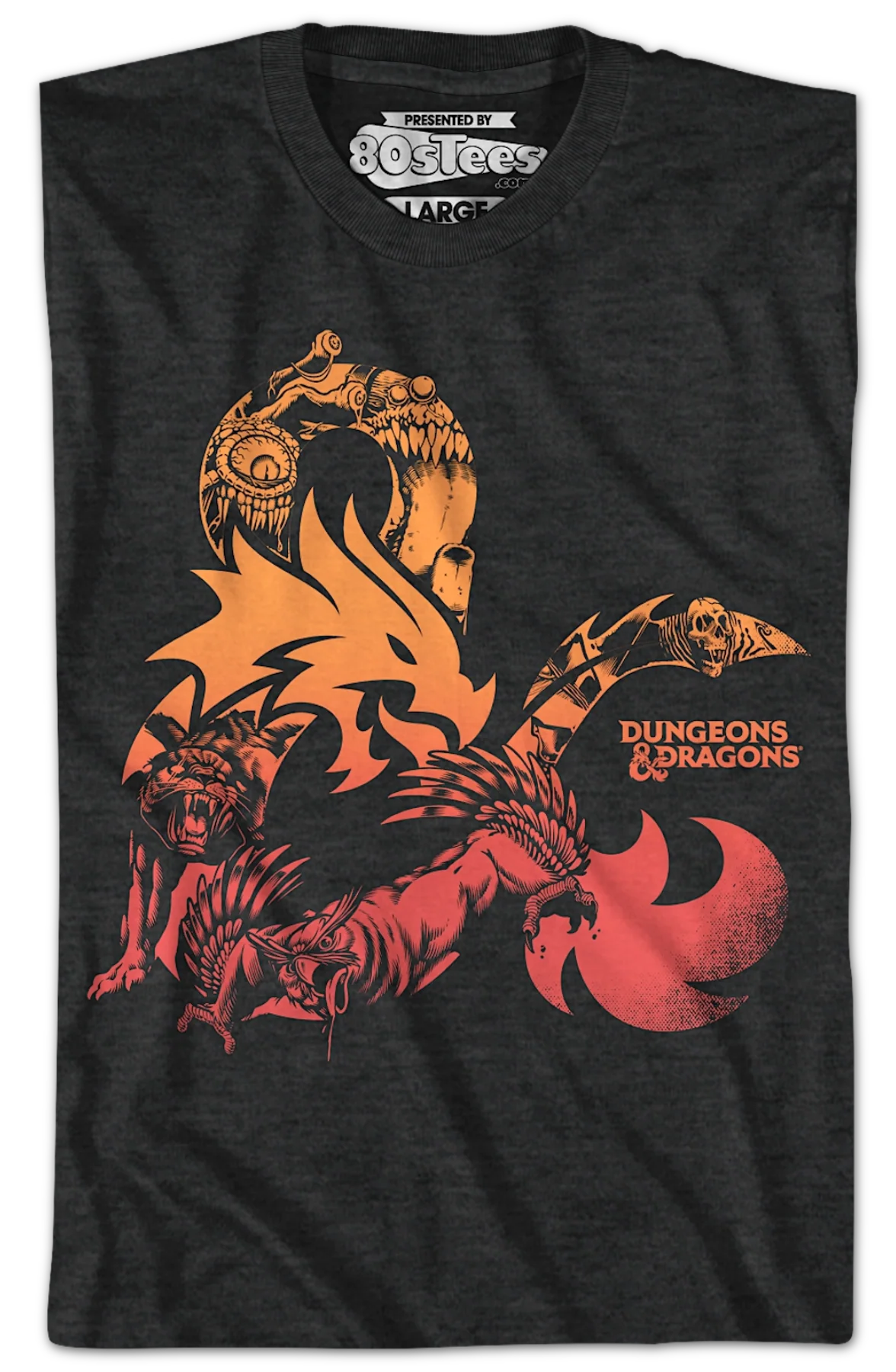Hidden Monsters Logo Dungeons & Dragons T-Shirt - Image 2