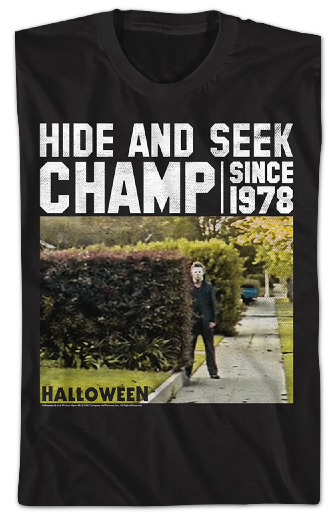 Hide And Seek Champ Halloween T-Shirt - Image 2