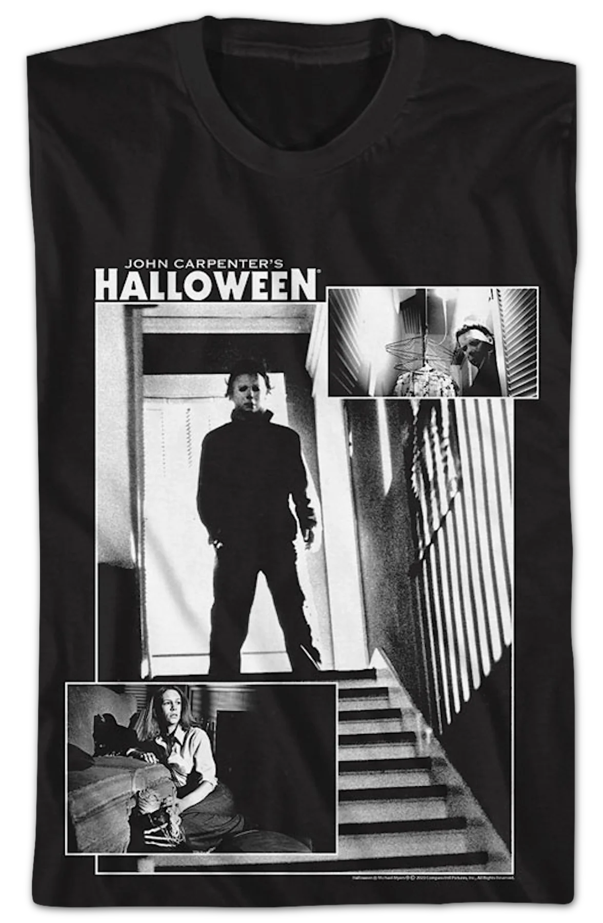 Hide And Seek Collage Halloween T-Shirt - Image 2