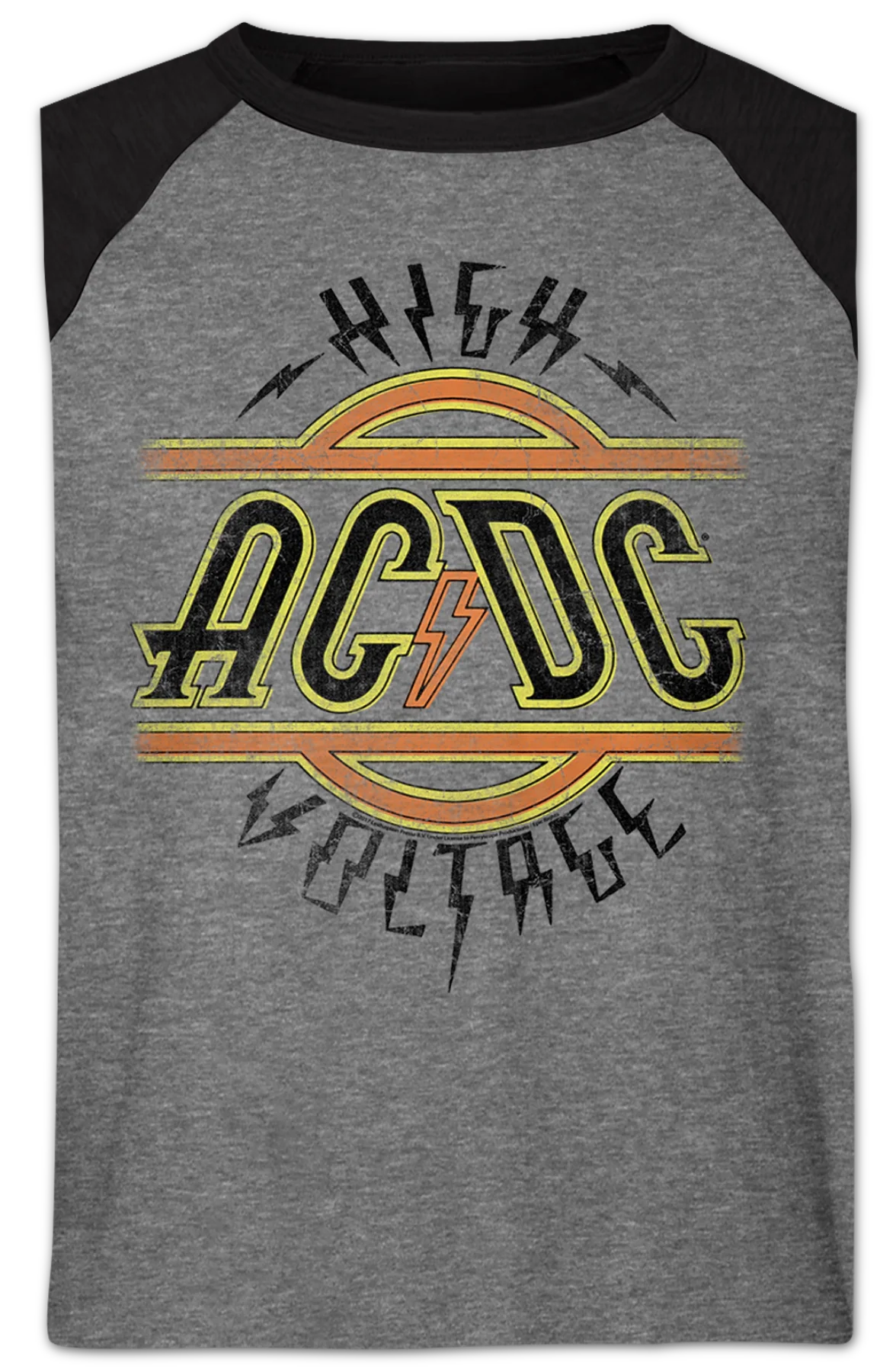 High Voltage ACDC Raglan Baseball Shirt - Image 2