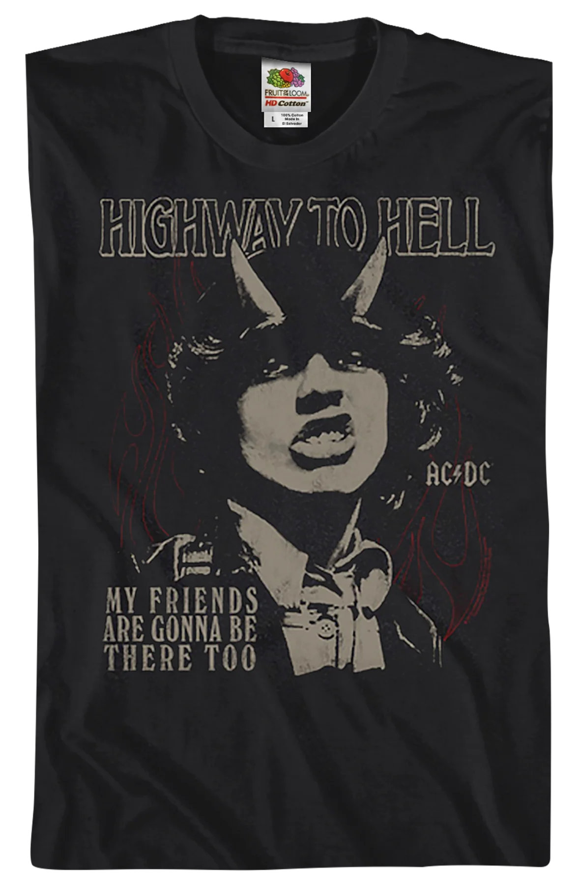 Highway To Hell My Friends Are Gonna Be There Too ACDC Shirt - Image 2
