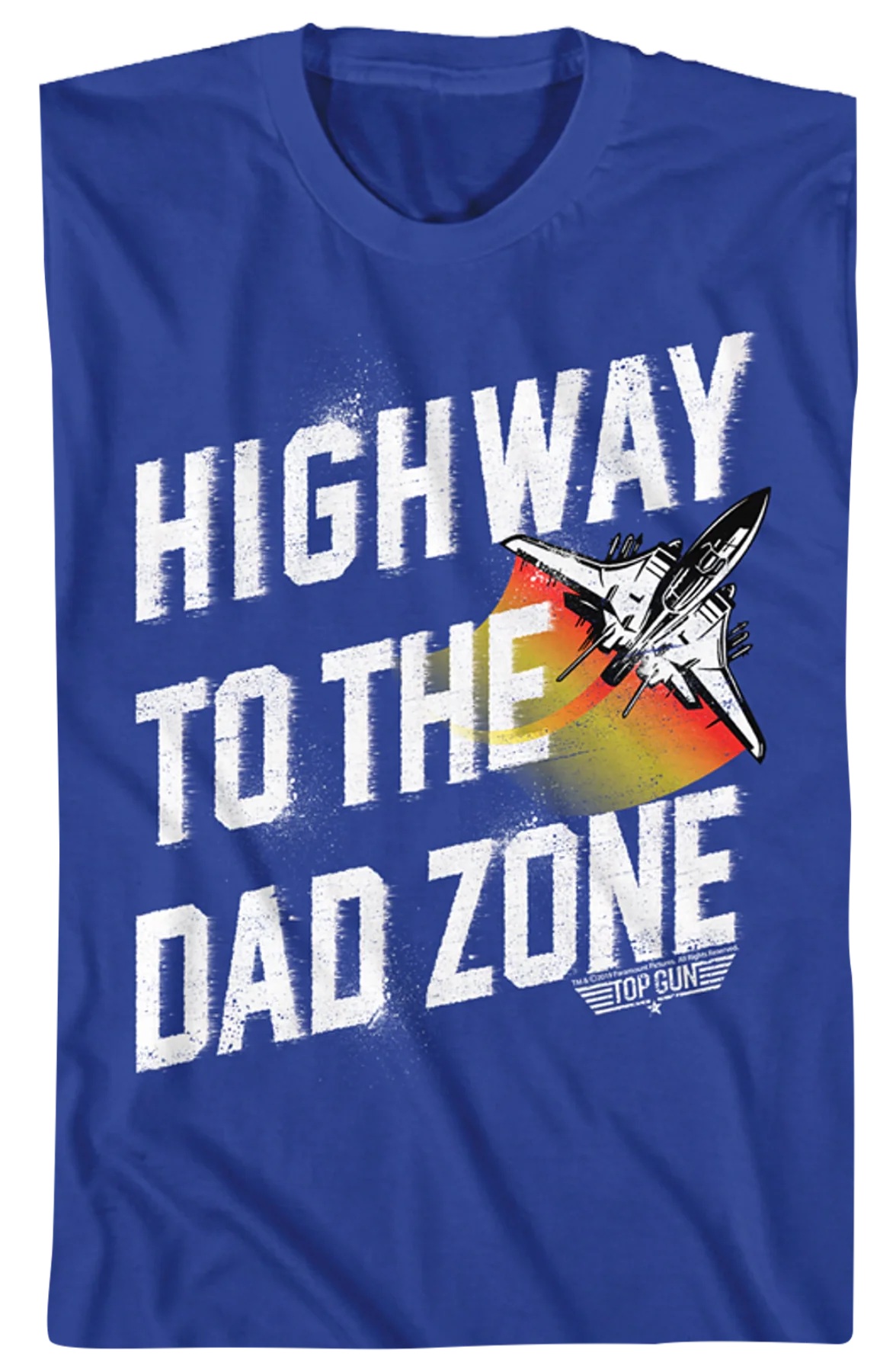Highway To The Dad Zone Top Gun T-Shirt - Image 2