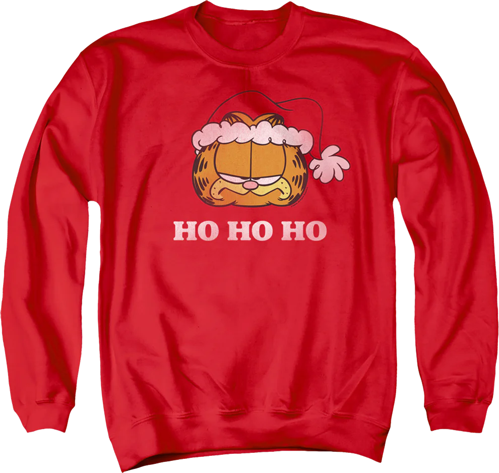 Ho Ho Ho Garfield Christmas Sweatshirt