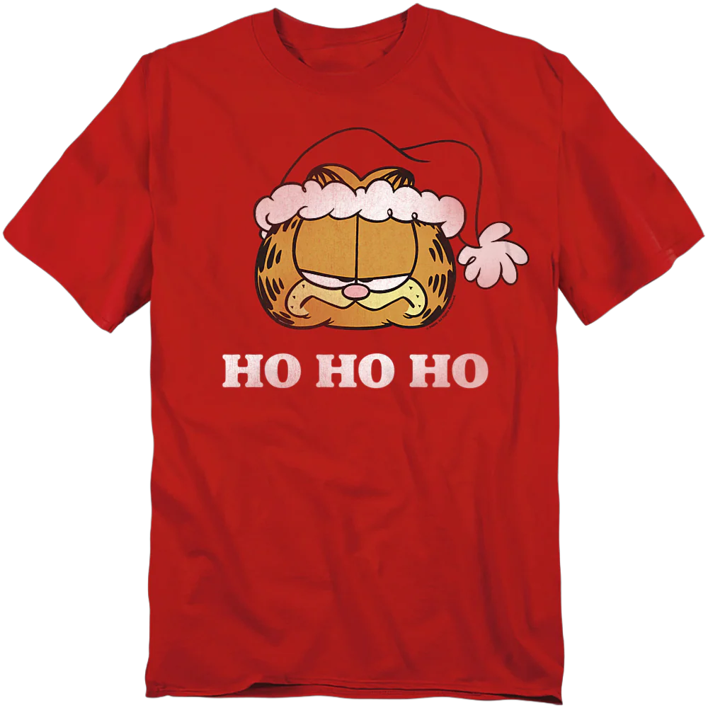 Ho Ho Ho Garfield Christmas T-Shirt