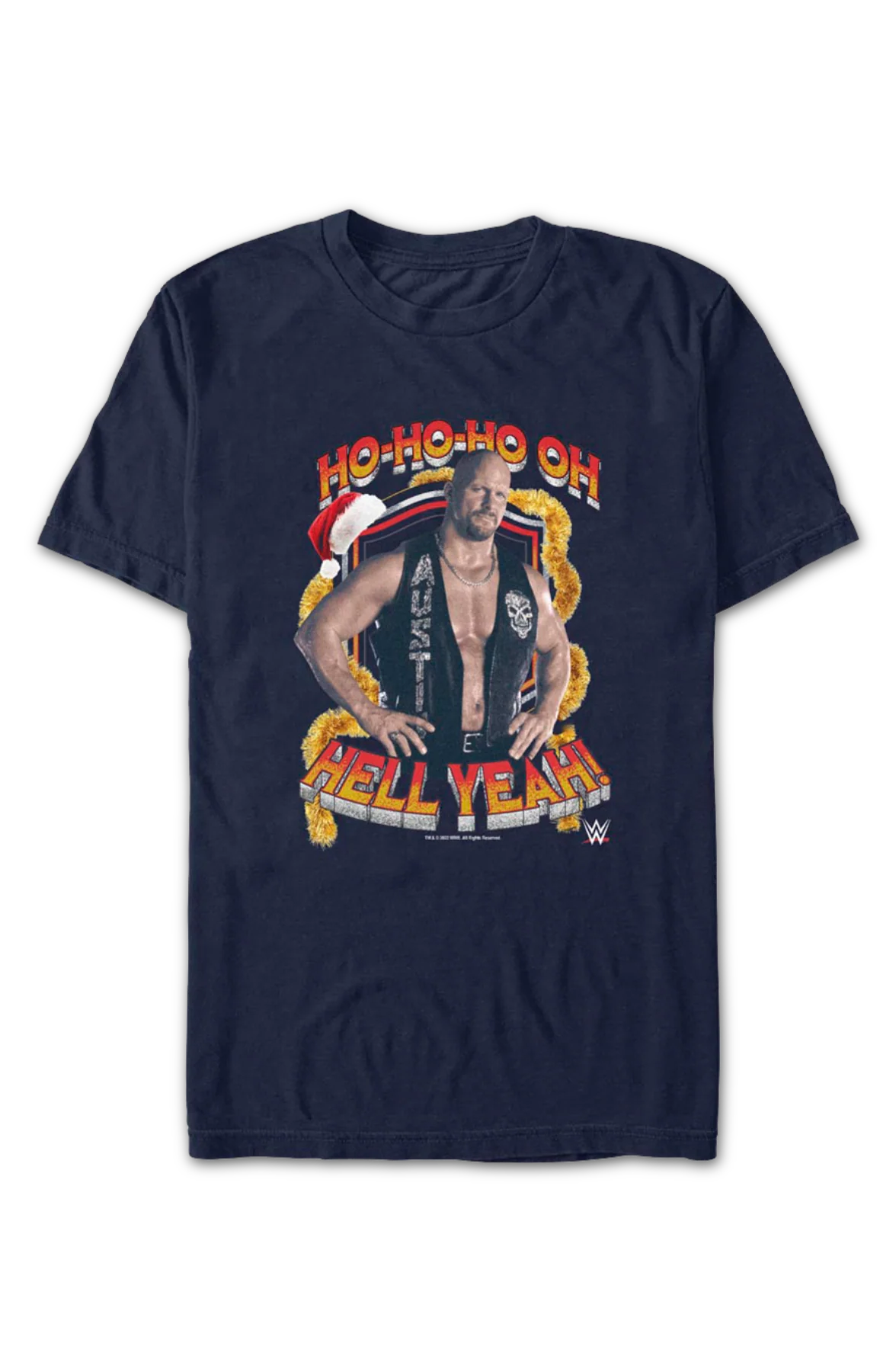 Ho-Ho-Ho Oh Hell Yeah "Stone Cold" Steve Austin T-Shirt - Image 2