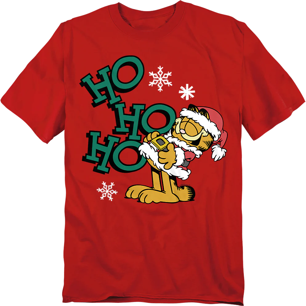 Ho Ho Ho Santa Garfield T-Shirt