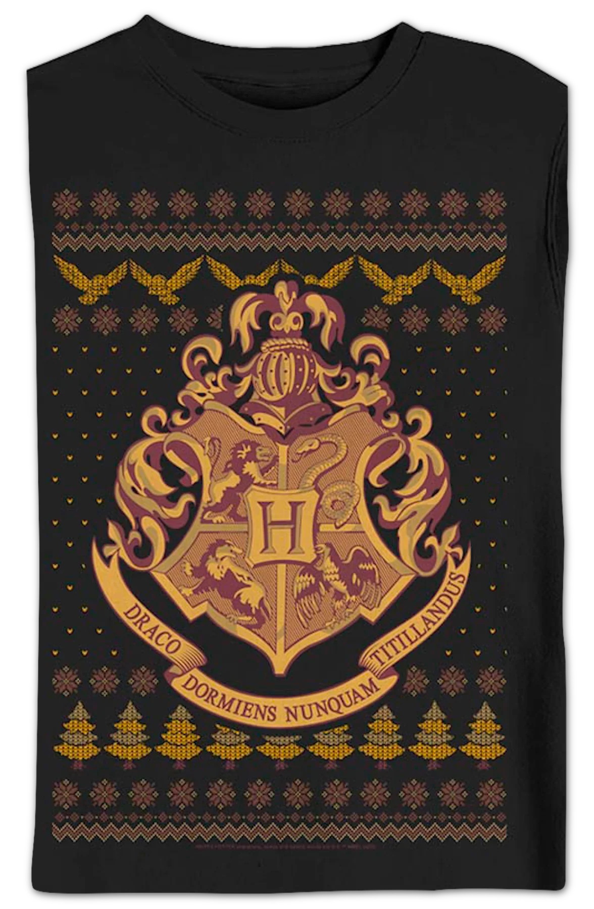 Hogwarts Faux Ugly Christmas Sweater Harry Potter Sweatshirt - Image 2