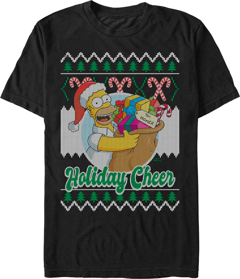 Holiday Cheer Simpsons T-Shirt