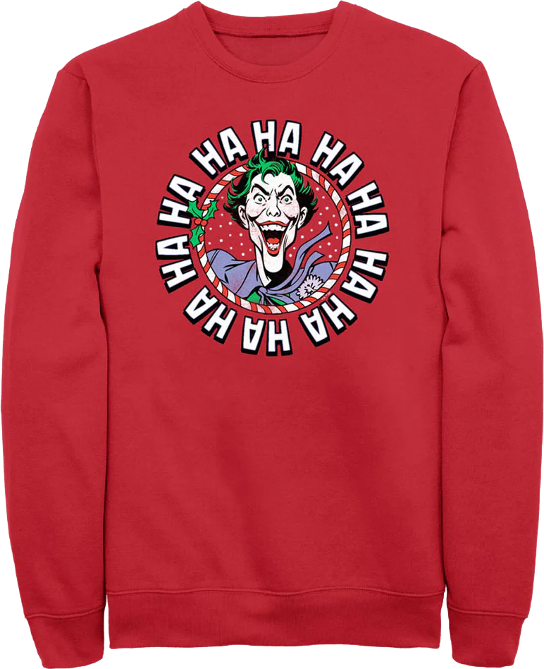 Holly Jolly Joker DC Comics Sweatshirt