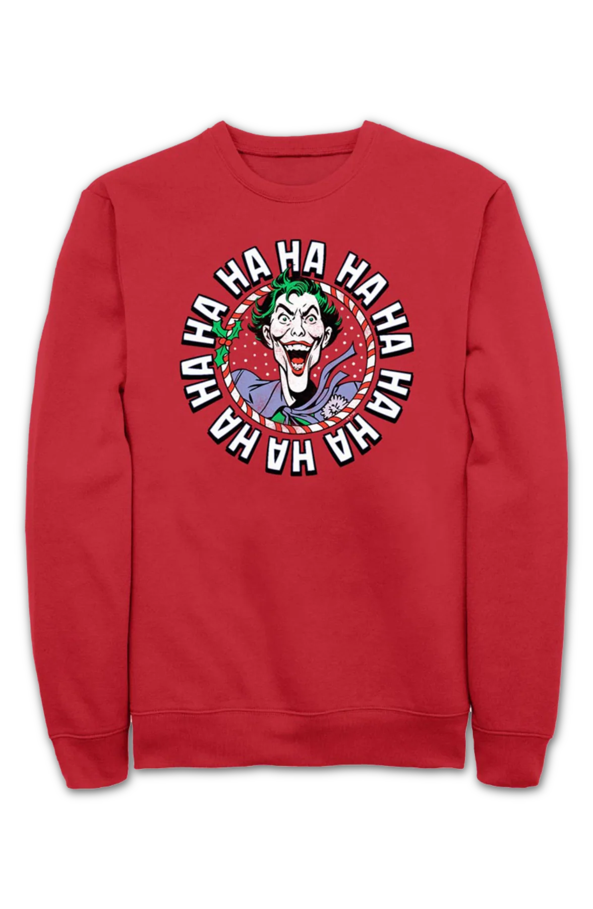 Holly Jolly Joker DC Comics Sweatshirt - Image 2