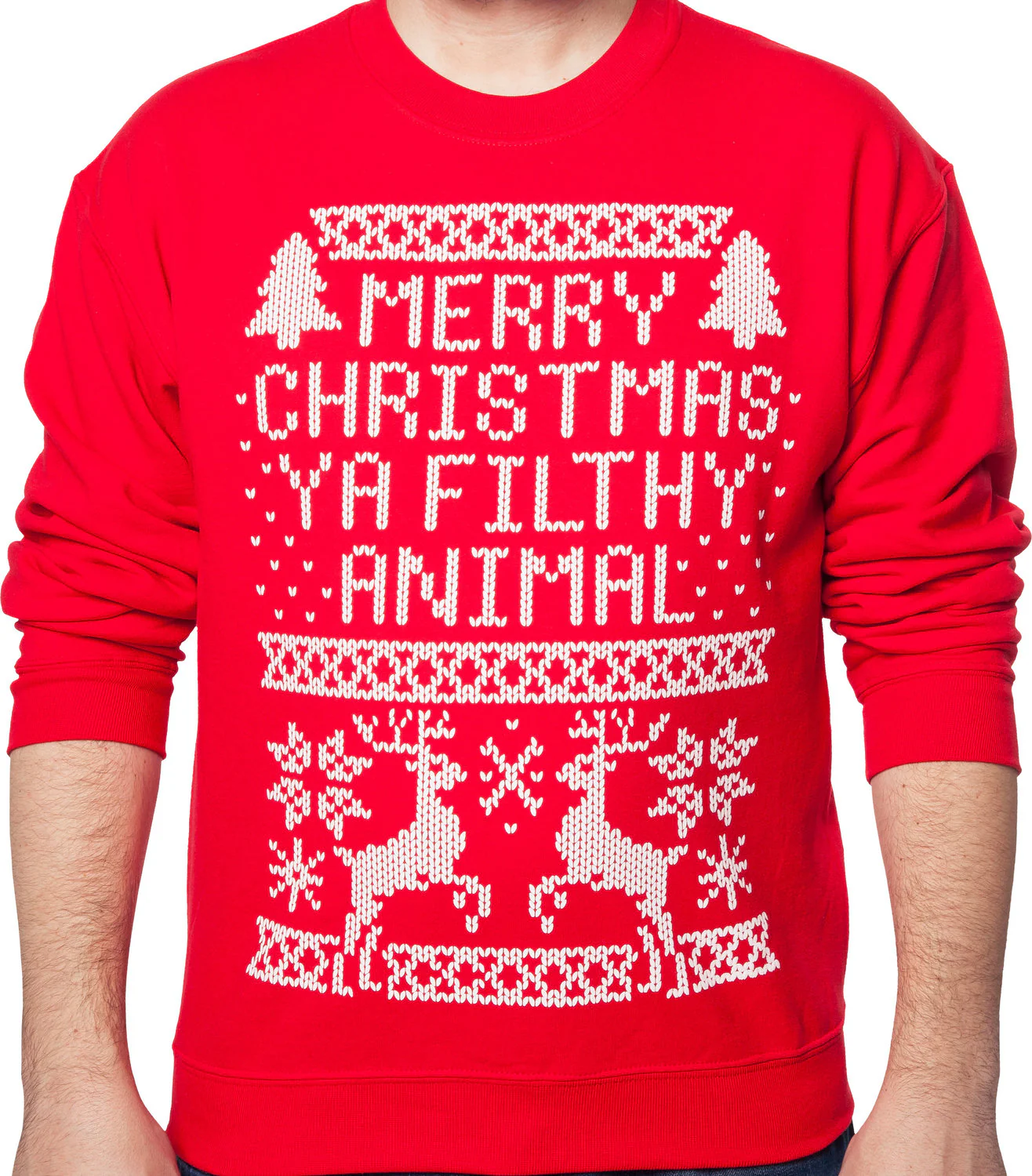 Home Alone Ya Filthy Animal Faux Ugly Sweater