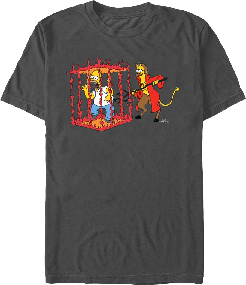Homer In Devil's Cage The Simpsons T-Shirt
