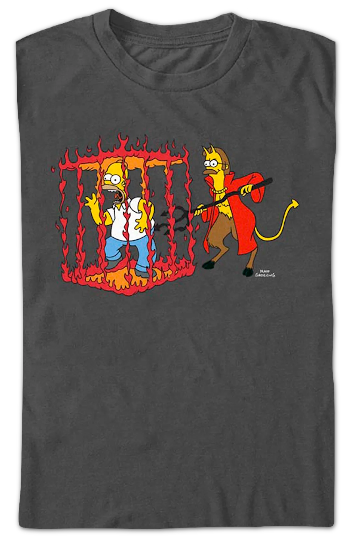 Homer In Devil's Cage The Simpsons T-Shirt - Image 2