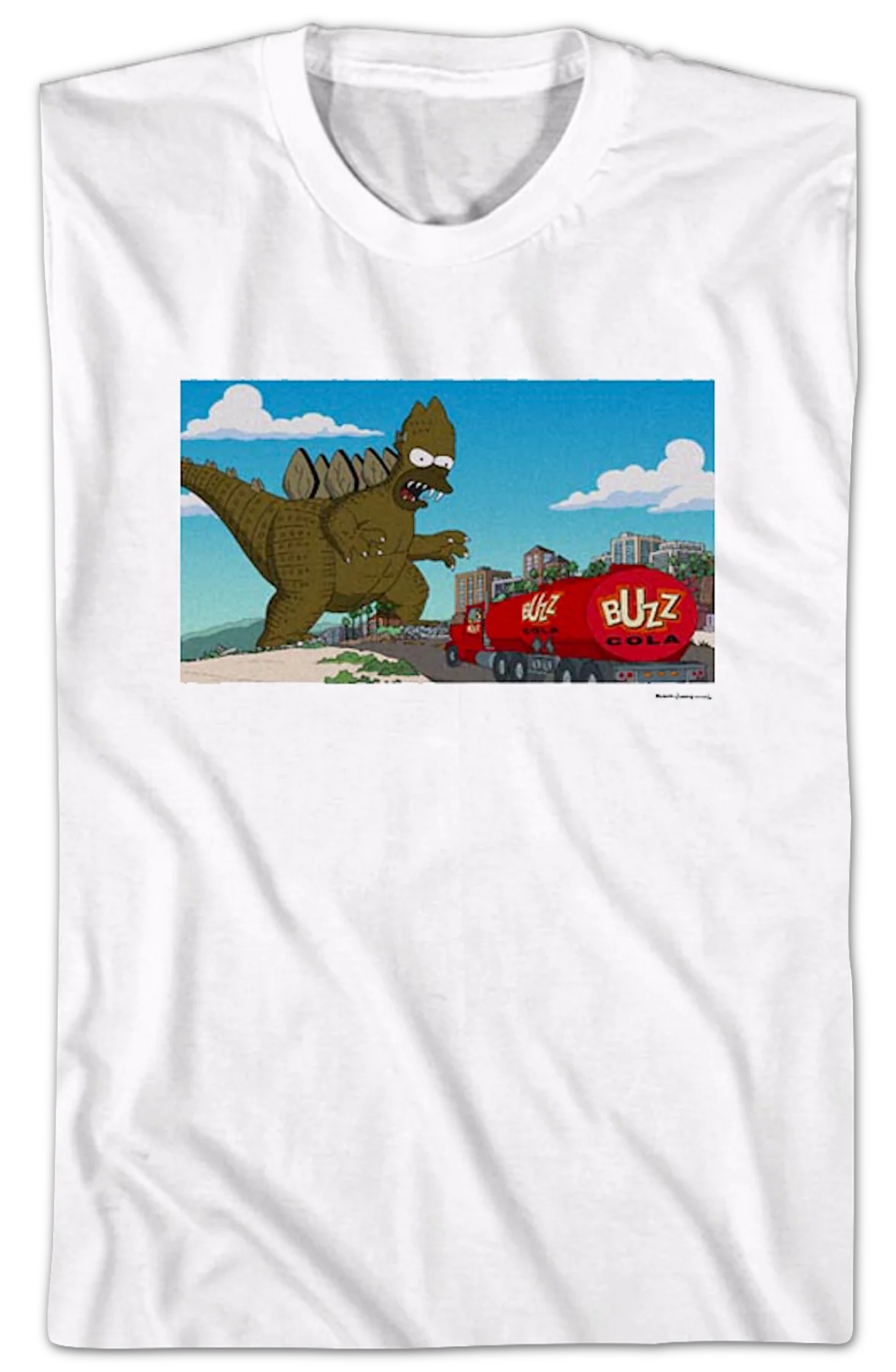 Homerzilla Attacks The Simpsons T-Shirt - Image 2