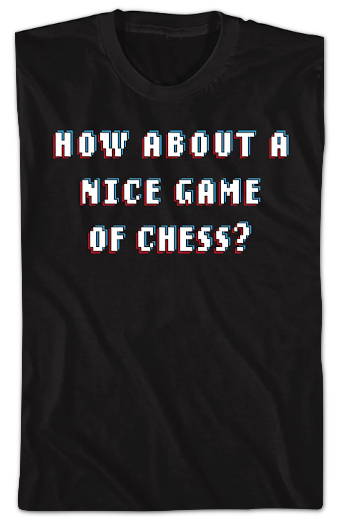 How About A Nice Game Of Chess Front & Back WarGames T-Shirt - Image 2