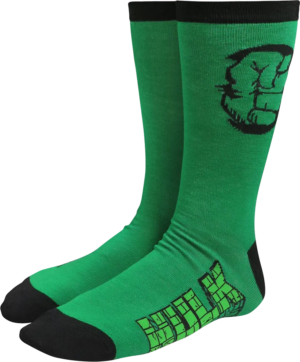 Hulk Fist Marvel Comics Socks