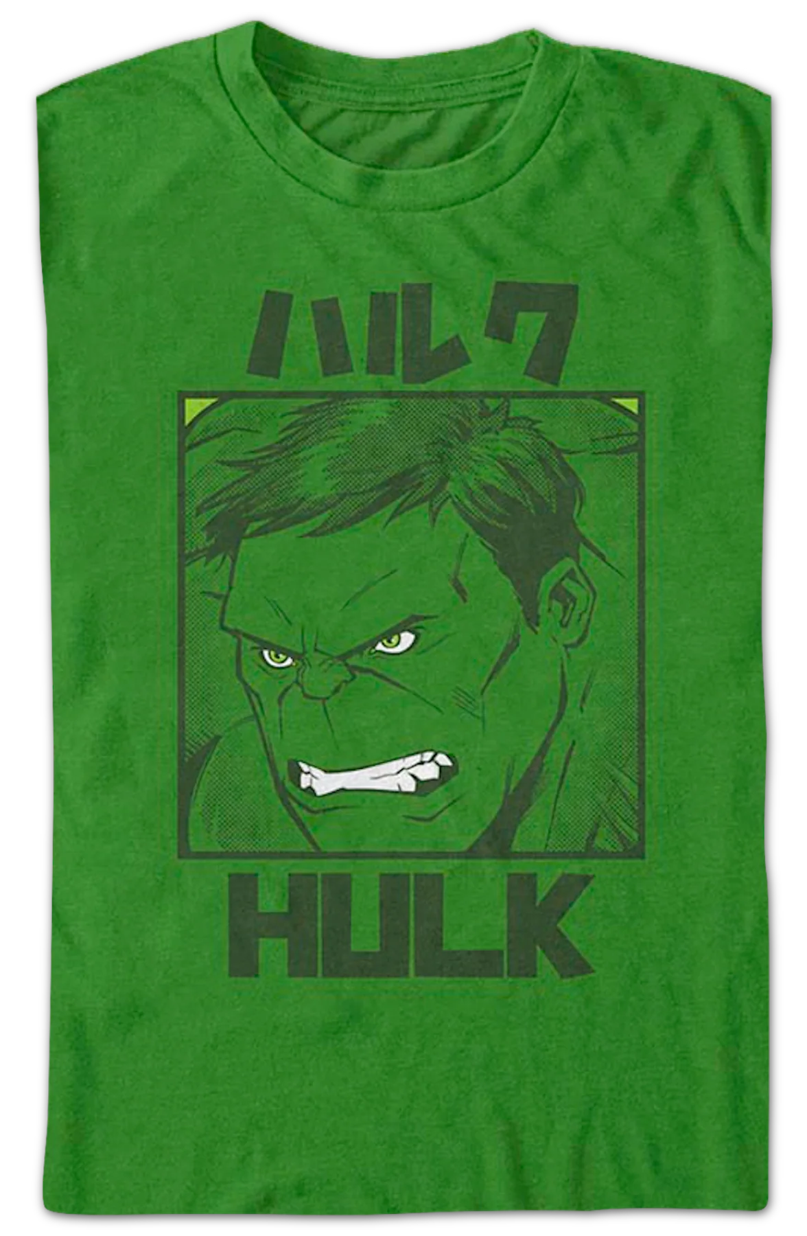 Hulk Japanese Text Marvel Comics T-Shirt - Image 2