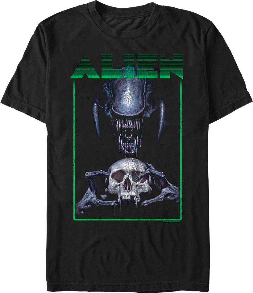 Human Skull Alien T-Shirt