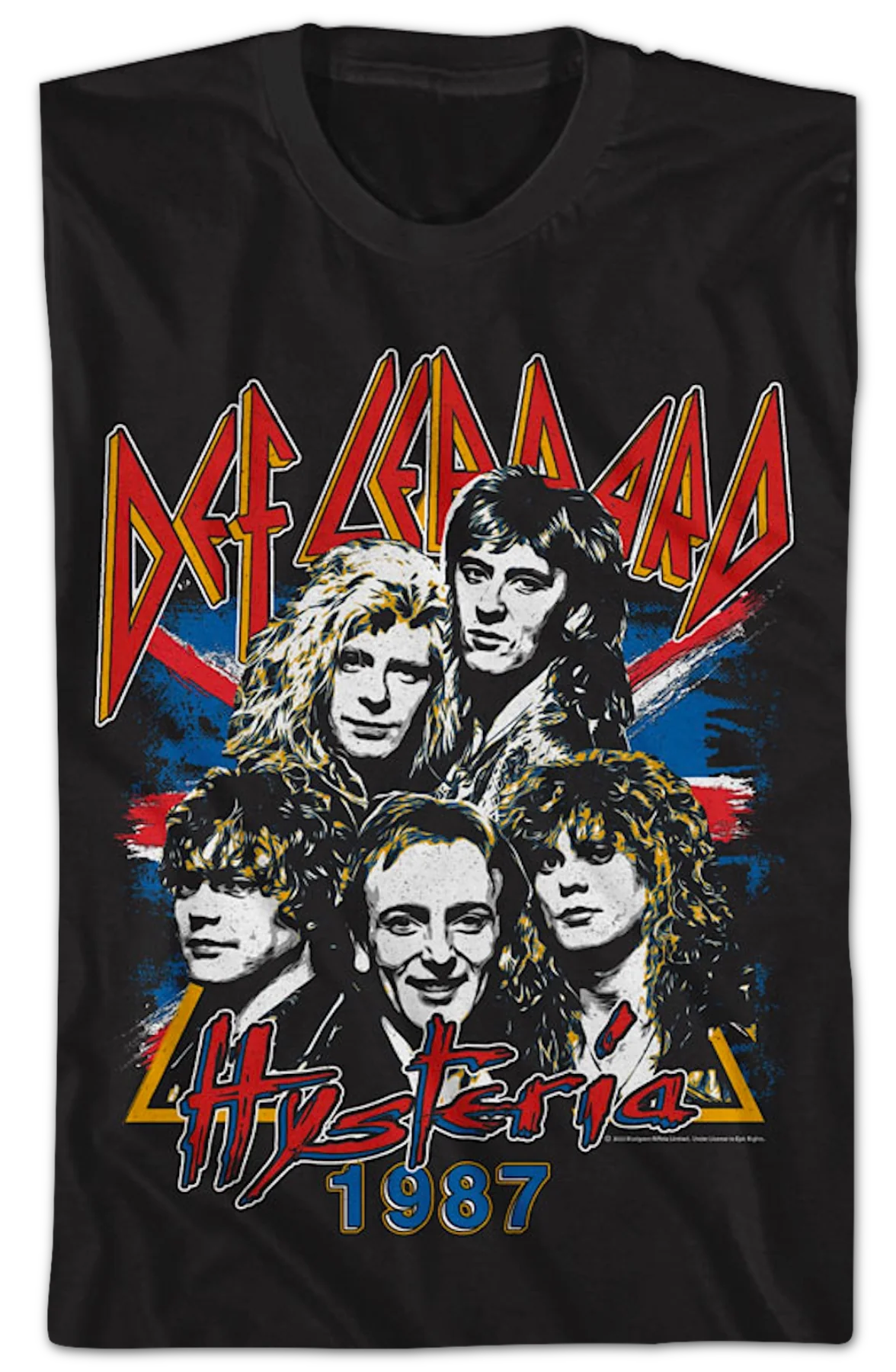 Hysteria 1987 Def Leppard T-Shirt - Image 2