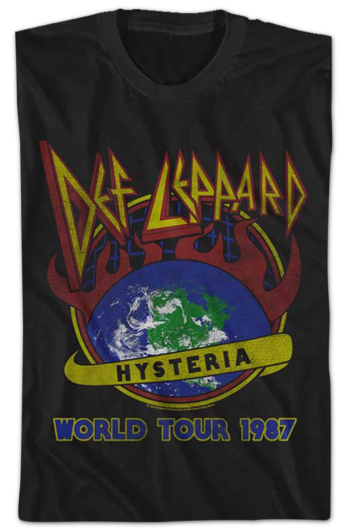 Hysteria World Tour 1987 Def Leppard T-Shirt - Image 2