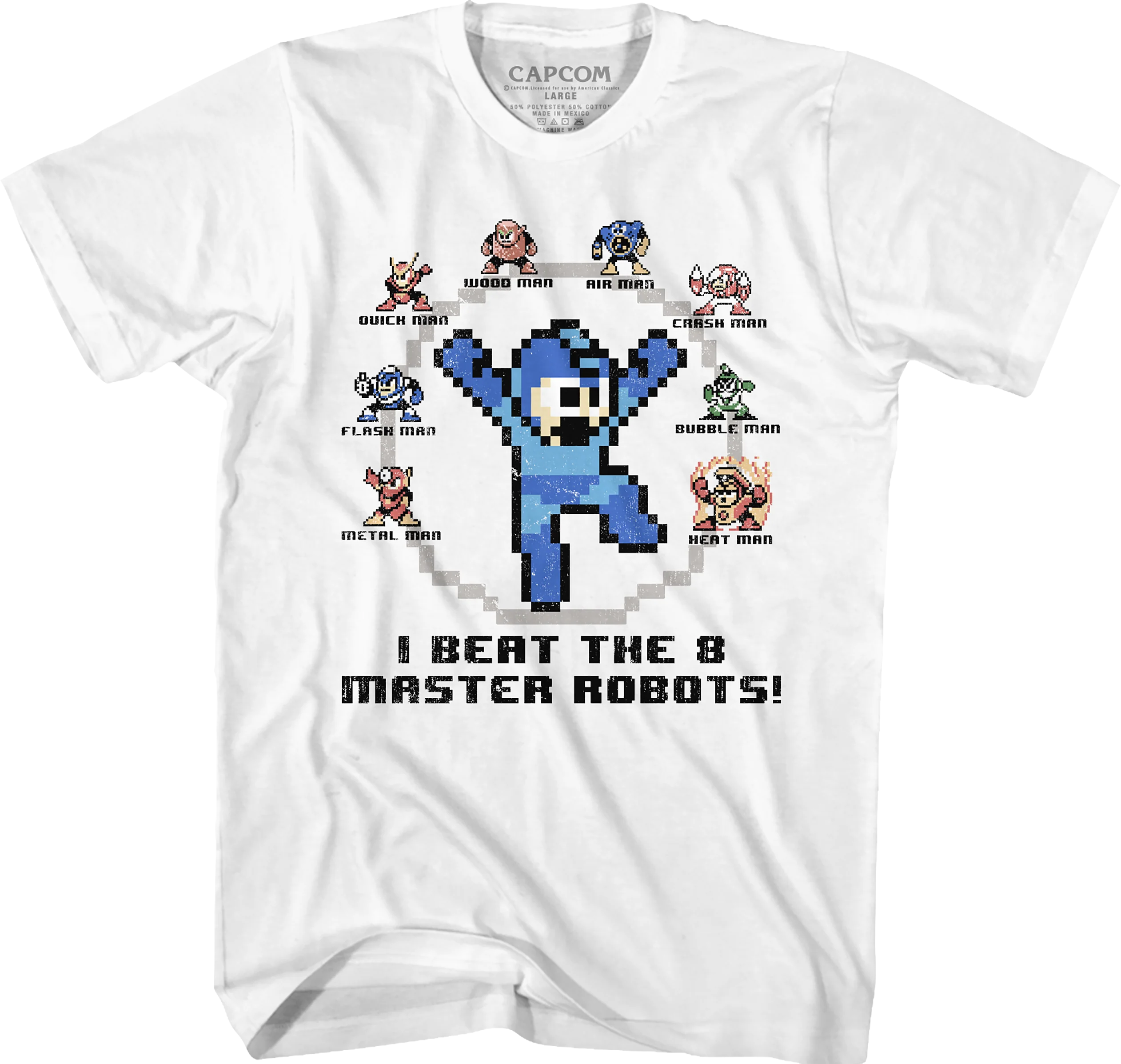 I Beat The 8 Master Robots Mega Man T-Shirt