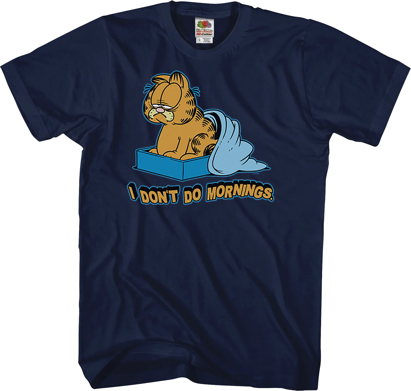 I Don't Do Mornings Garfield T-Shirt