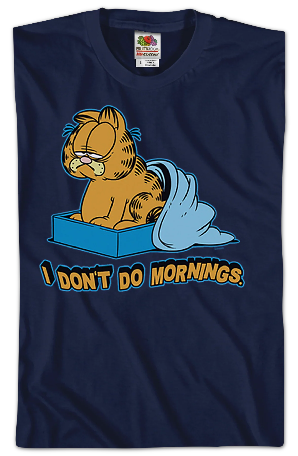 I Don't Do Mornings Garfield T-Shirt - Image 2