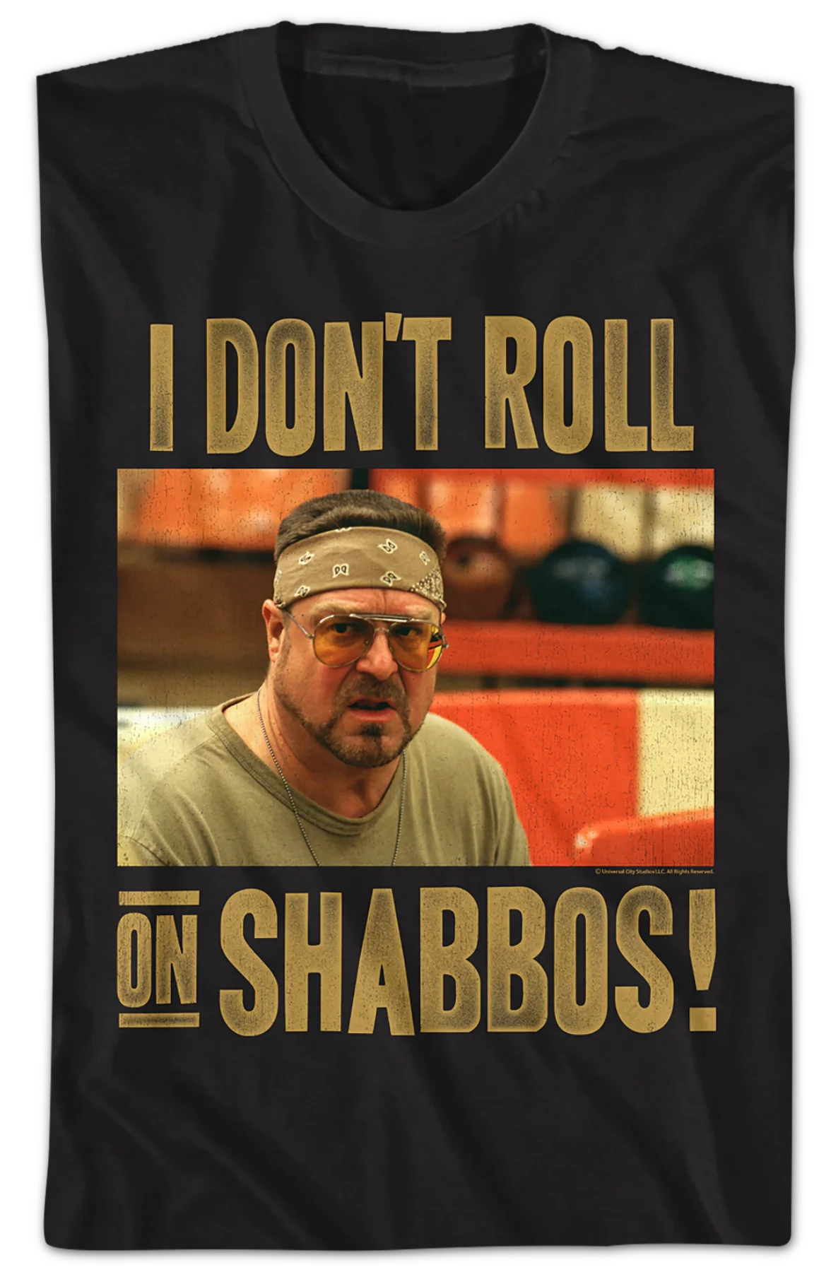 I Don't Roll On Shabbos Big Lebowski T-Shirt - Image 2