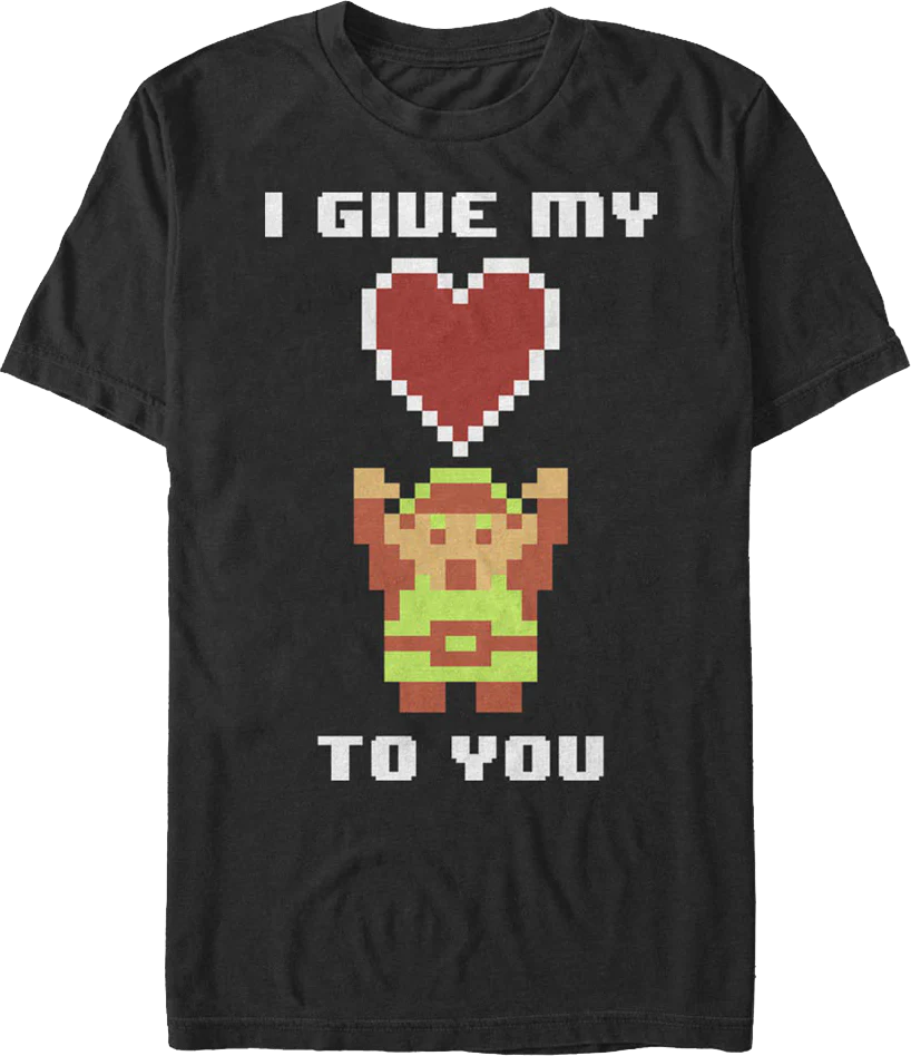 I Give My Heart To You Legend of Zelda T-Shirt