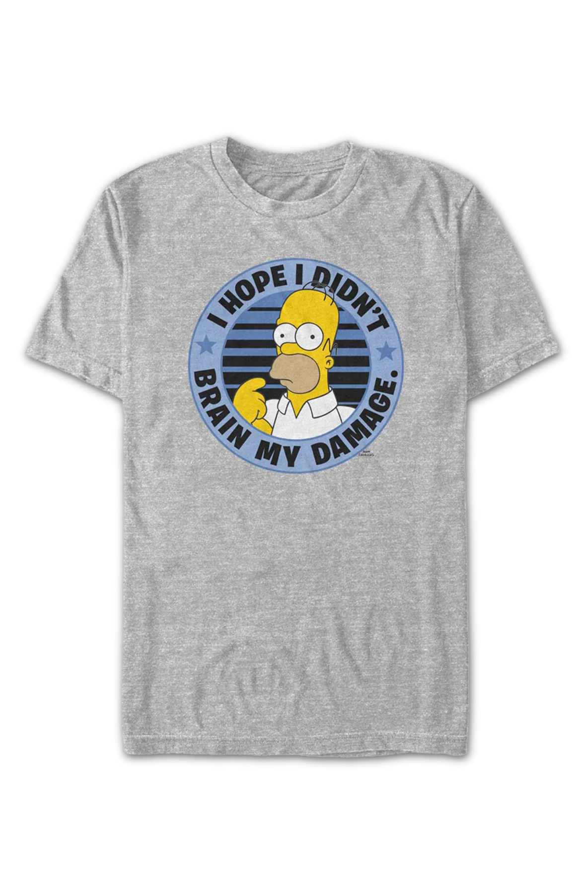 I Hope I Didn't Brain My Damage Simpsons T-Shirt - Image 2