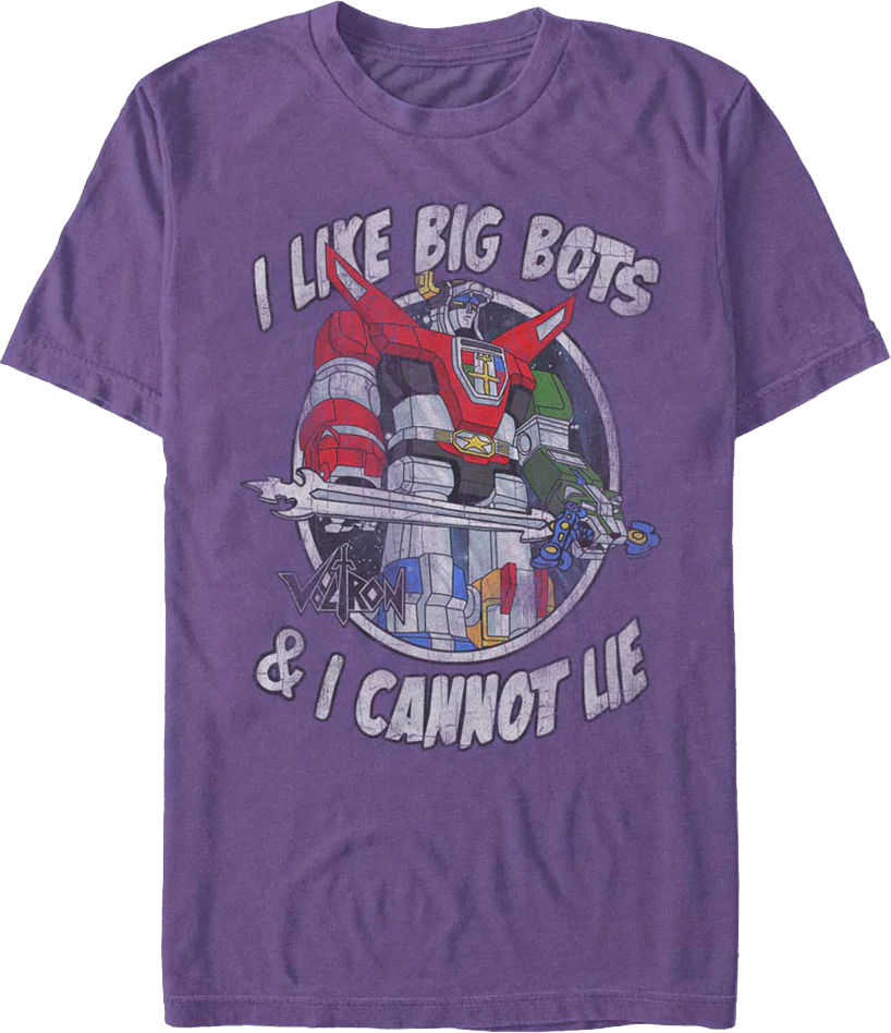 I Like Big Bots & I Cannot Lie Voltron T-Shirt