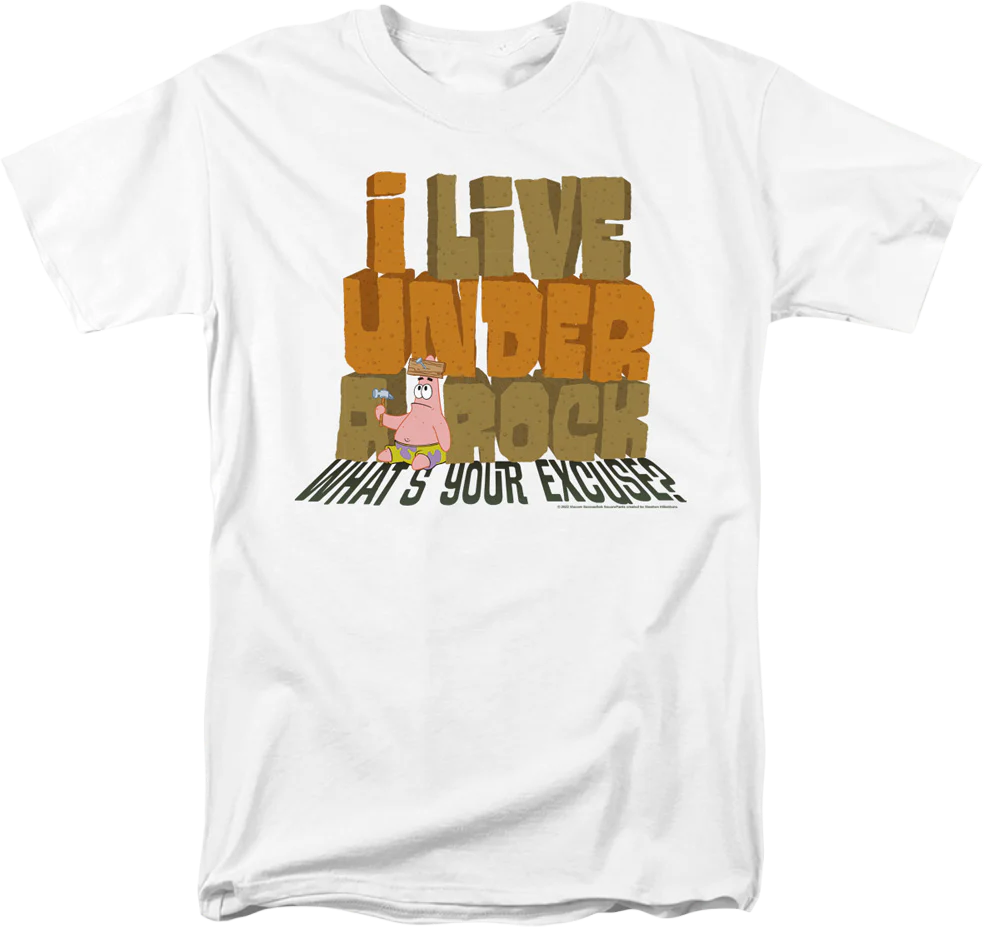 I Live Under A Rock SpongeBob SquarePants T-Shirt