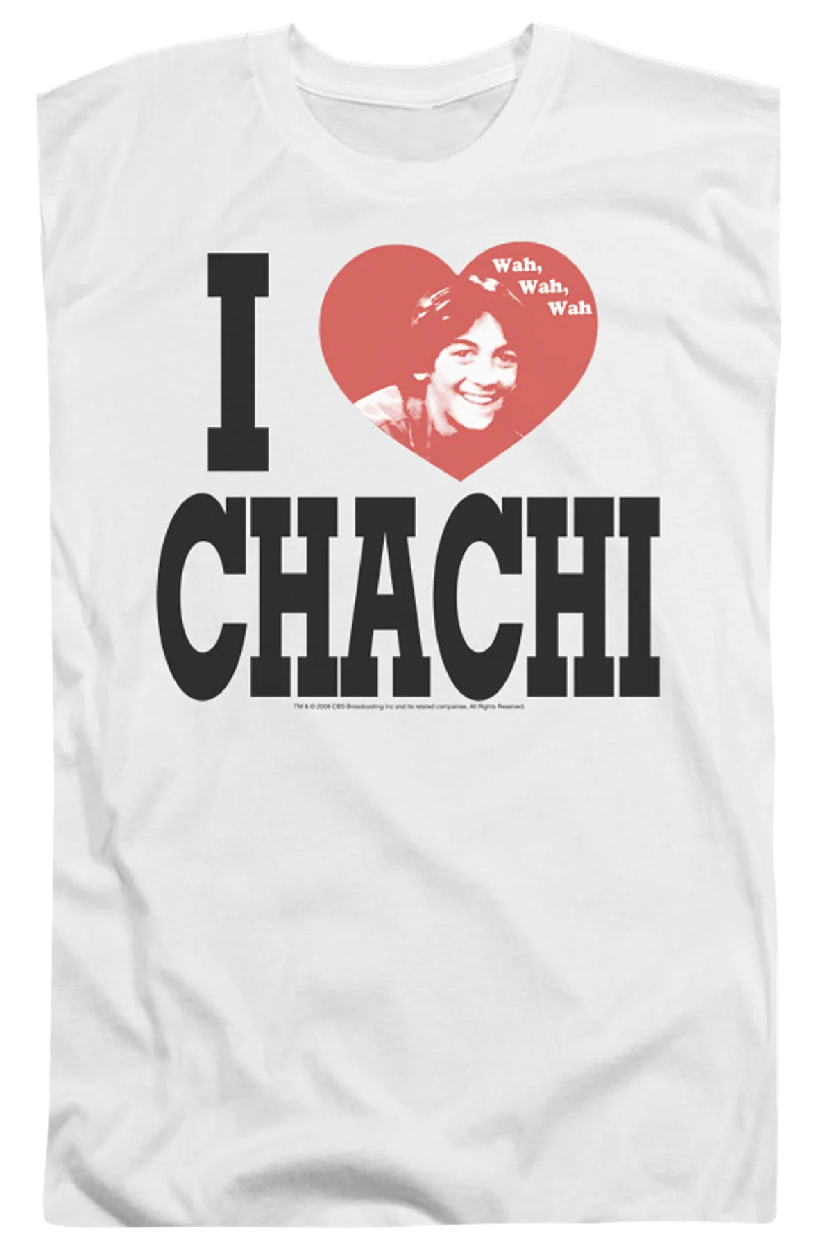 I Love Chachi Happy Days T-Shirt - Image 2