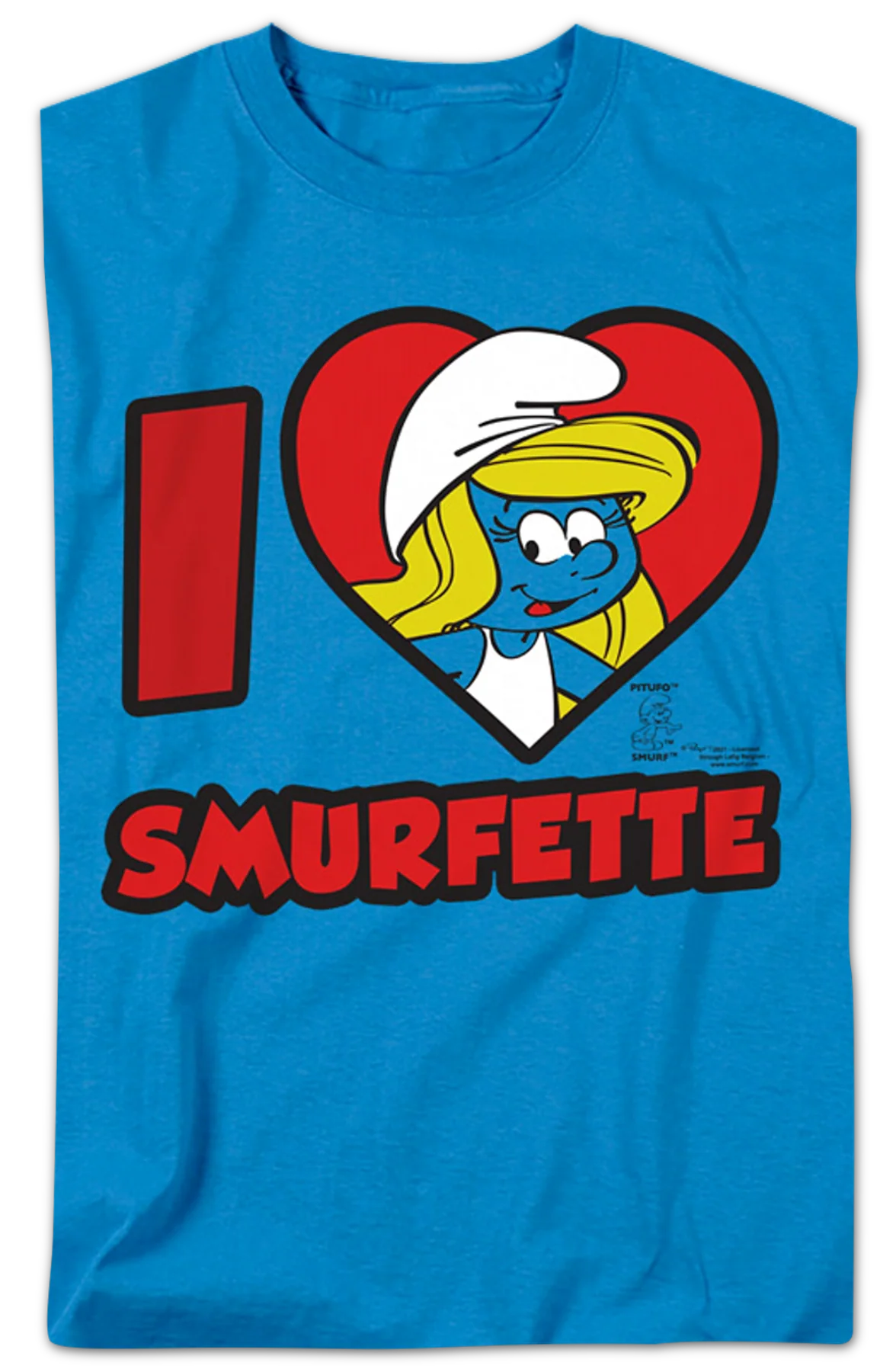 I Love Smurfette Smurfs T-Shirt - Image 2