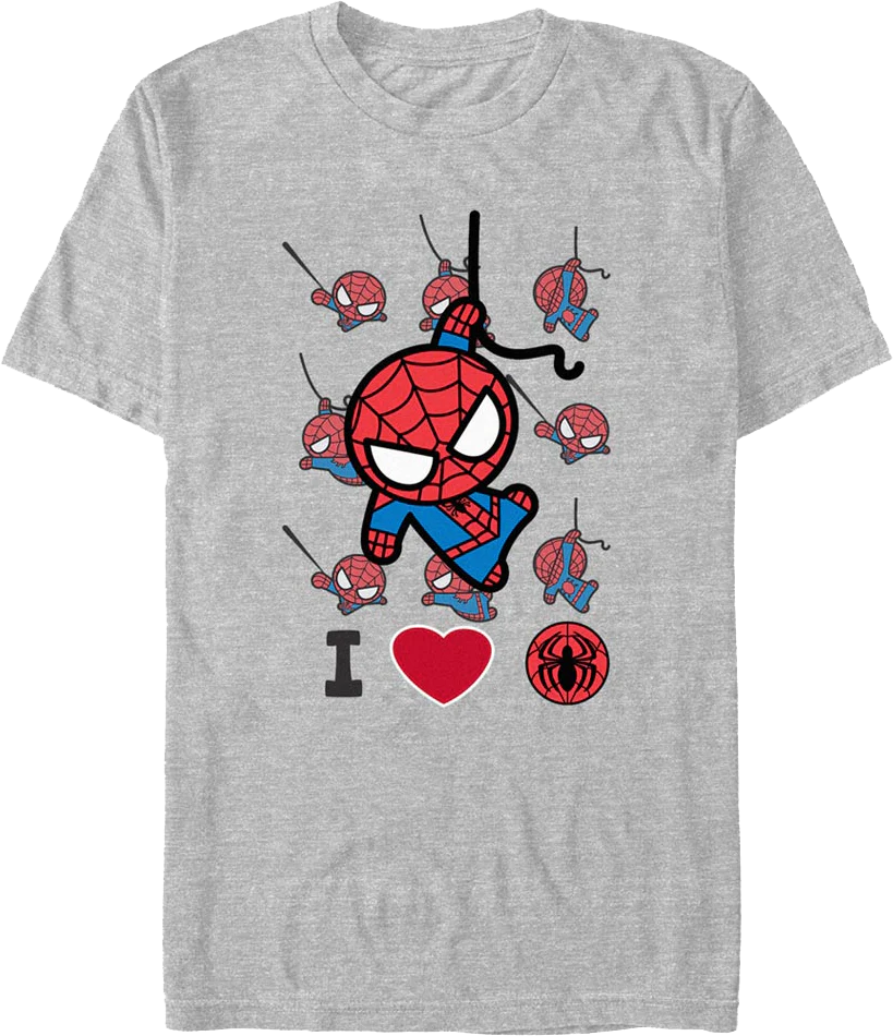 I Love Spider-Man Marvel Comics T-Shirt