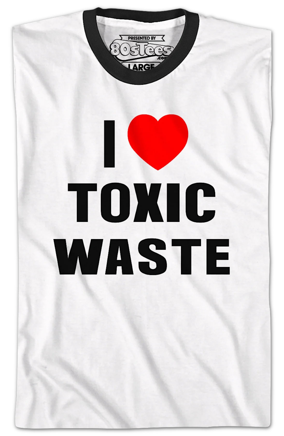 I Love Toxic Waste Real Genius Ringer Shirt - Image 2