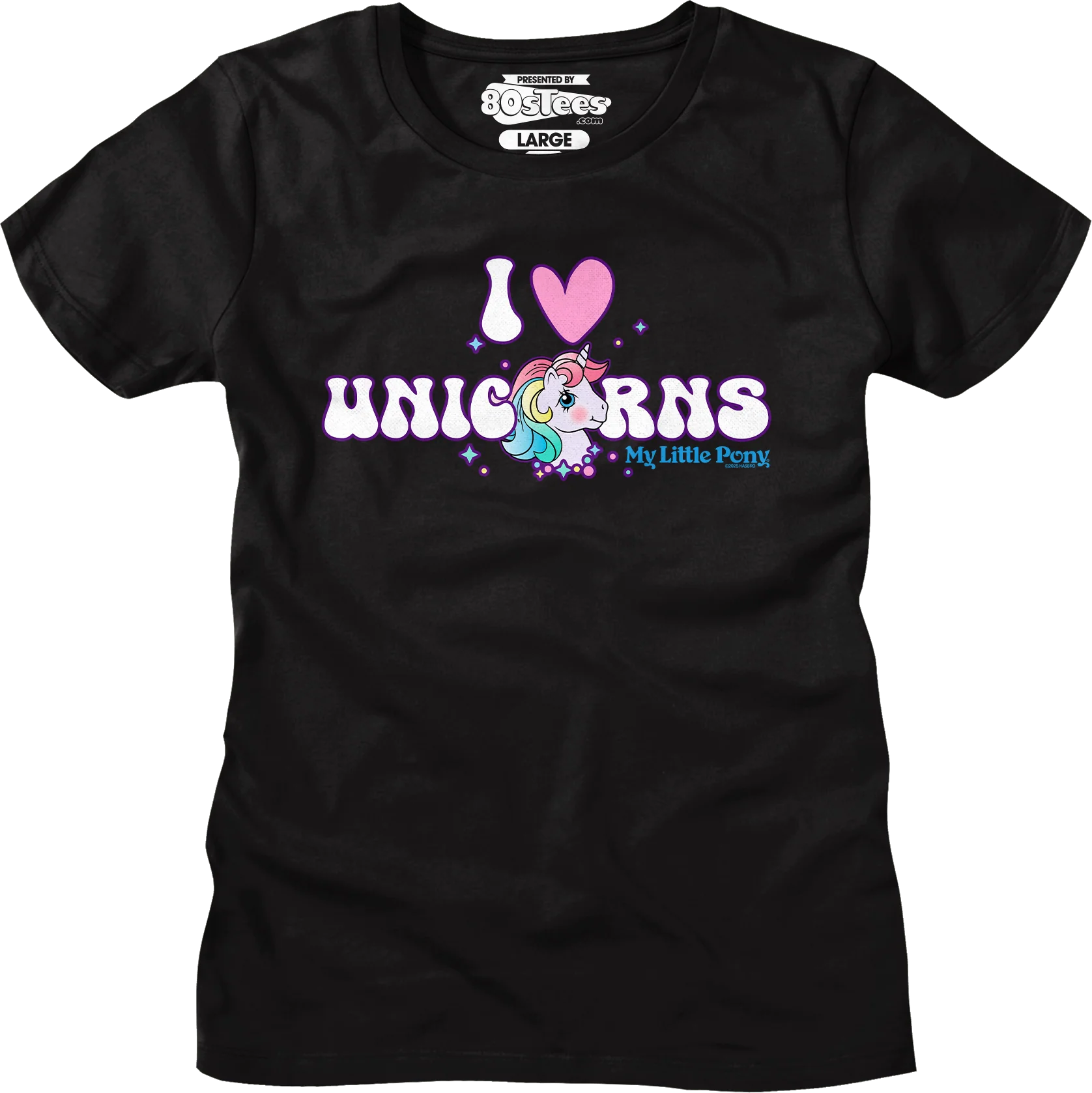I Love Unicorns My Little Pony T-Shirt - Image 3