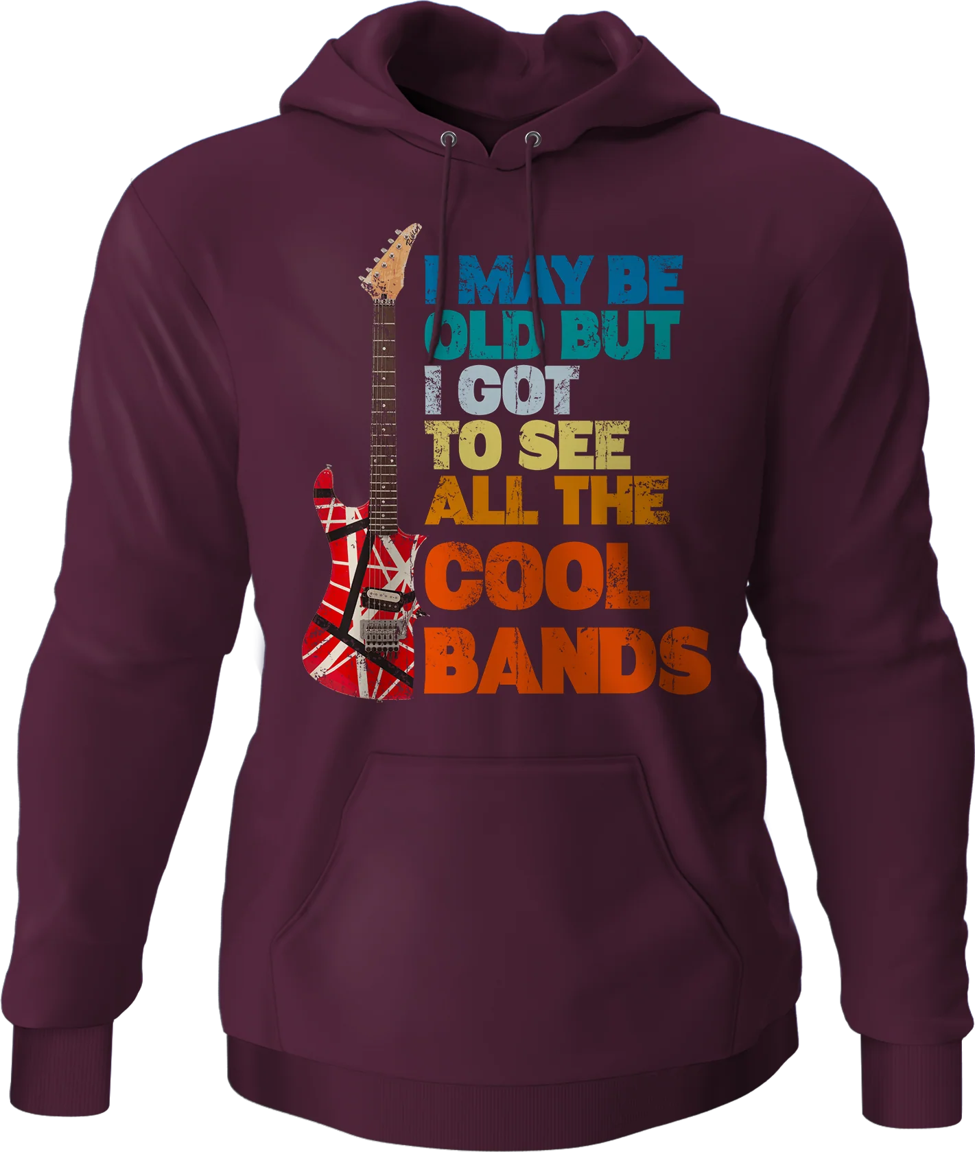 I May Be Old But I Got To See All The Cool Bands Hoodie - Image 7