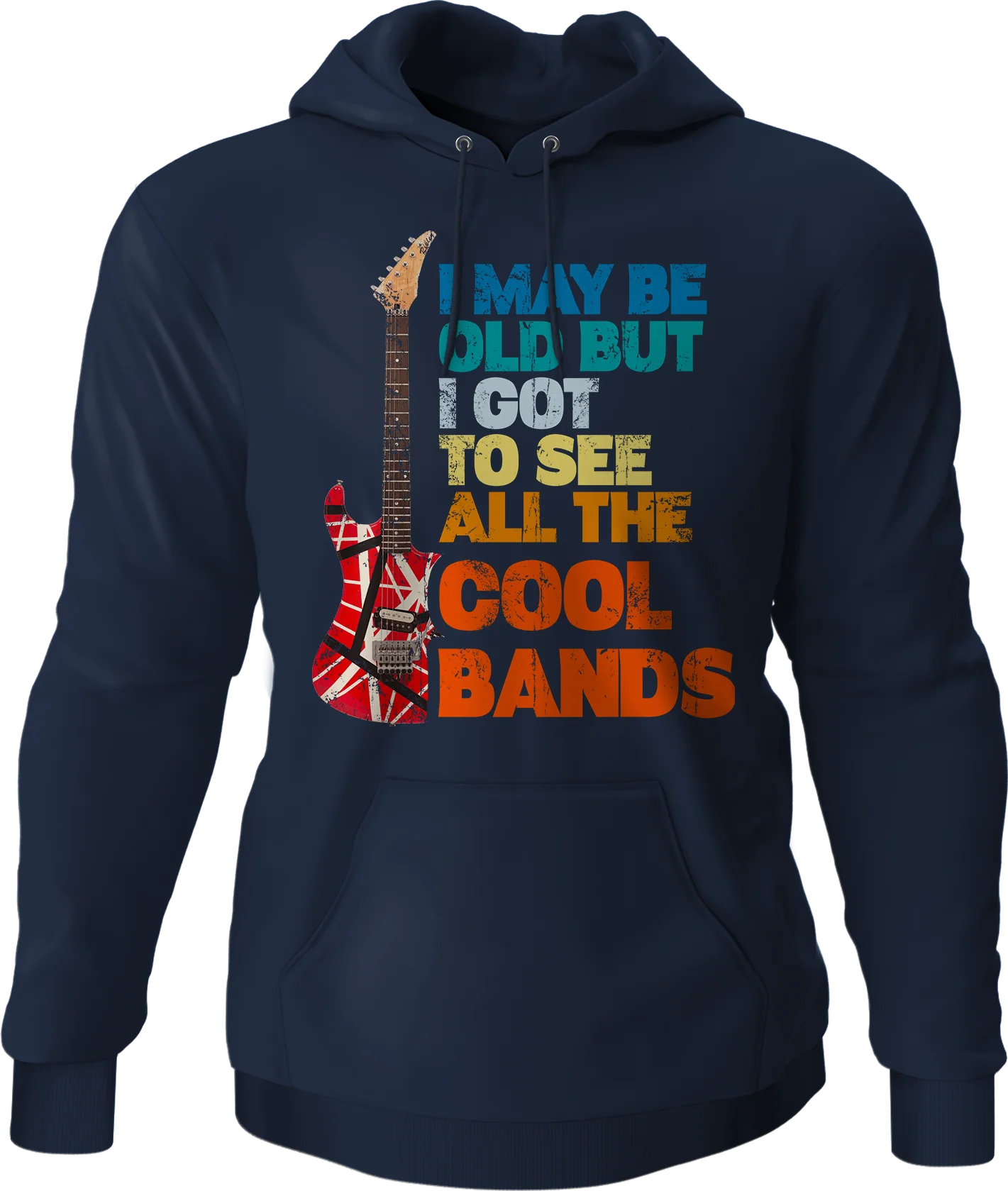 I May Be Old But I Got To See All The Cool Bands Hoodie - Image 8