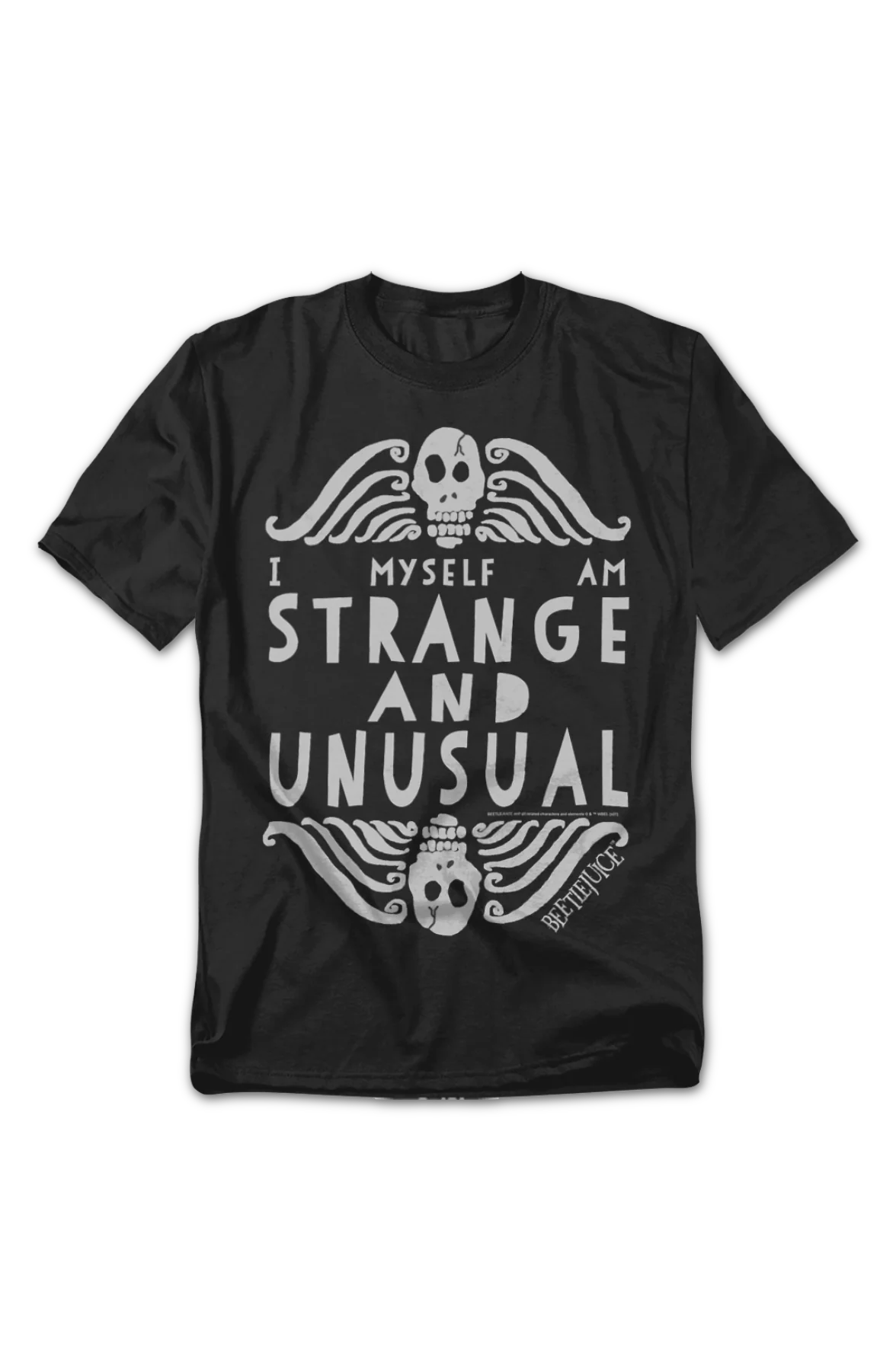 I Myself Am Strange And Unusual Beetlejuice T-Shirt - Image 2